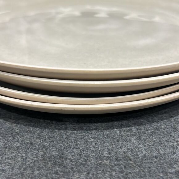 Hearth Hand Magnolia Set of 4 Bamboo Melamine Tonal Salad Plates Cream Natural - Picture 6 of 8